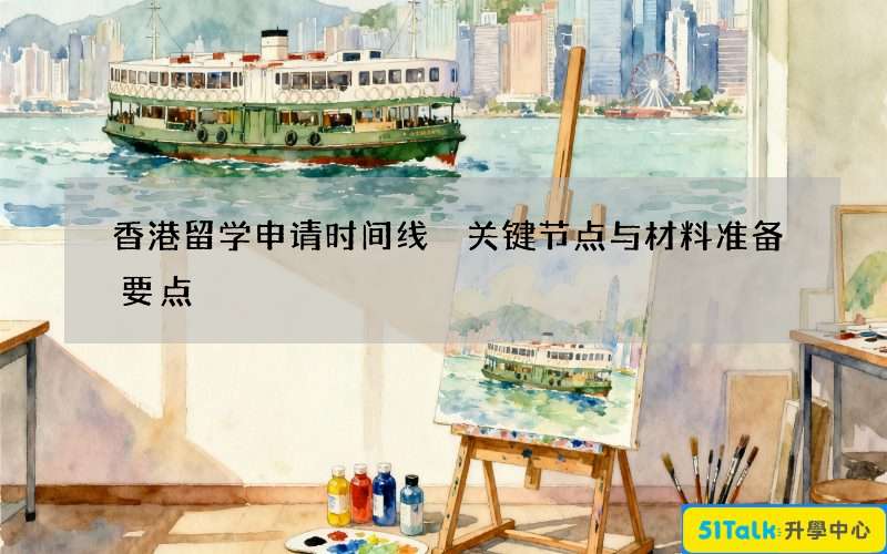 香港留学申请时间线 关键节点与材料准备要点